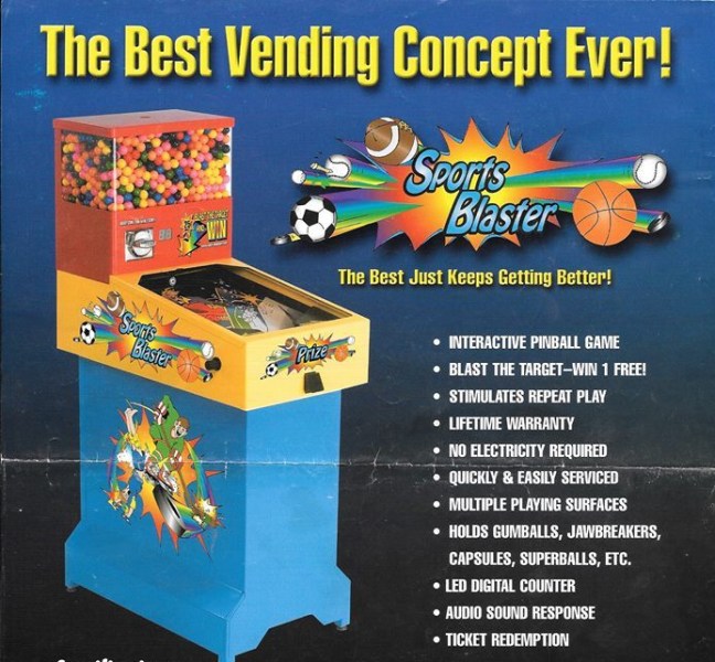 Combination Novelty Game and Bulk Vending from Steve's Vending