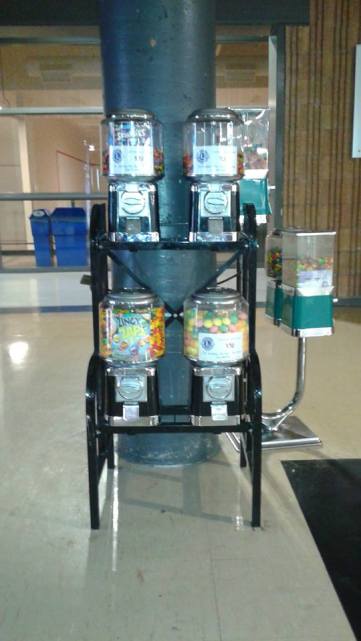 Multi-candy dispensing unit from Steve's Vending